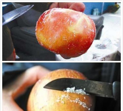 苹果皮刮出来白色的是蜡吗
，苹果皮刮出来白色的是什么？图1