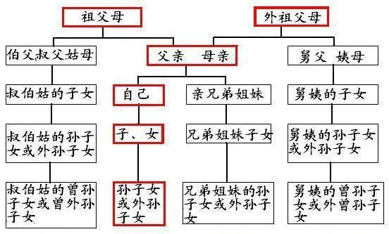 直系和旁系怎么区分
，三代以内”直系血亲和旁系血亲的计算方法是怎样的呢？图1