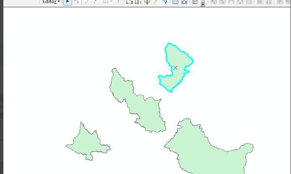 ArcMap如何制图出图
，Arcgis中如何合并图斑、打散图斑、切割图斑？图9