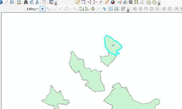 ArcMap如何制图出图
，Arcgis中如何合并图斑、打散图斑、切割图斑？图12