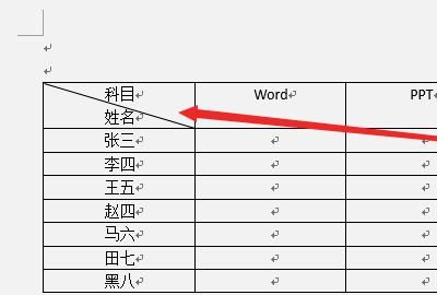 如何在word表格里添加斜线
，如何在word表格中插入斜线？图7