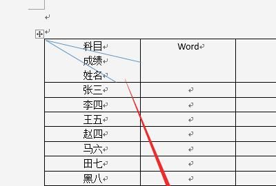 如何在word表格里添加斜线
，如何在word表格中插入斜线？图11