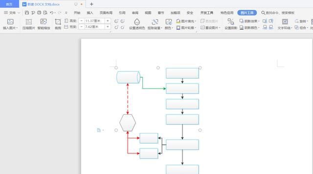 在word中怎样制作流程图？
，怎样在Word2007文档中制作流程图？图17