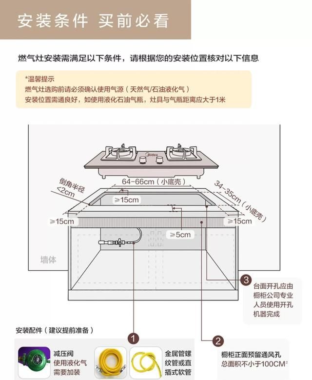 煤气灶开孔标准尺寸多大
，煤气灶开孔标准尺寸多大？图2