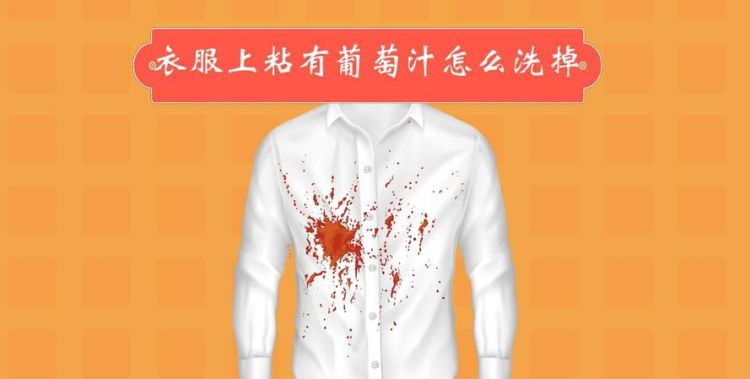 葡萄汁弄到衣服上怎么才能洗掉
，葡萄汁弄到衣服上怎么洗掉？图2