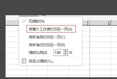 wps中怎样将excel表格打印在一张纸上
，wps怎么把表格打印在一张纸上？图8