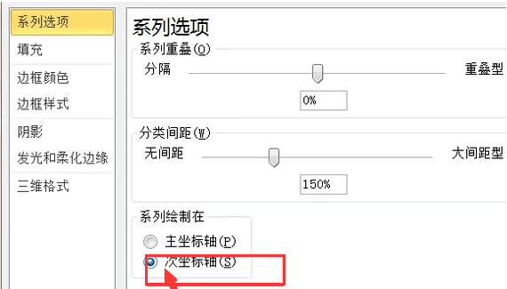 在excel中怎样在一个图中画柱形图和折线图？
，Excel怎样把柱状图和折线图放在一起（超详细）？图11