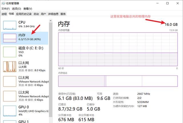 如何查看电脑运行内存是多少G
，如何查看自己的电脑，支持多大的内存条？图7