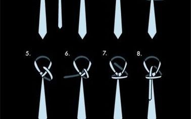 怎样打领带图解
，两边一样宽的领带的打法？
