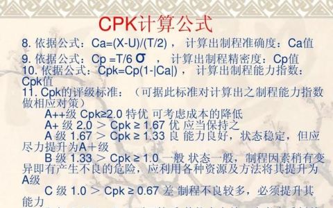 怎么用软件计算CPK值
，cpk怎么计算举例？