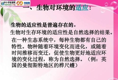 生物适应环境和环境影响生物的区别