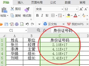 怎样在excel里输入身份证号
，怎样在excel里输入身份证号？图3